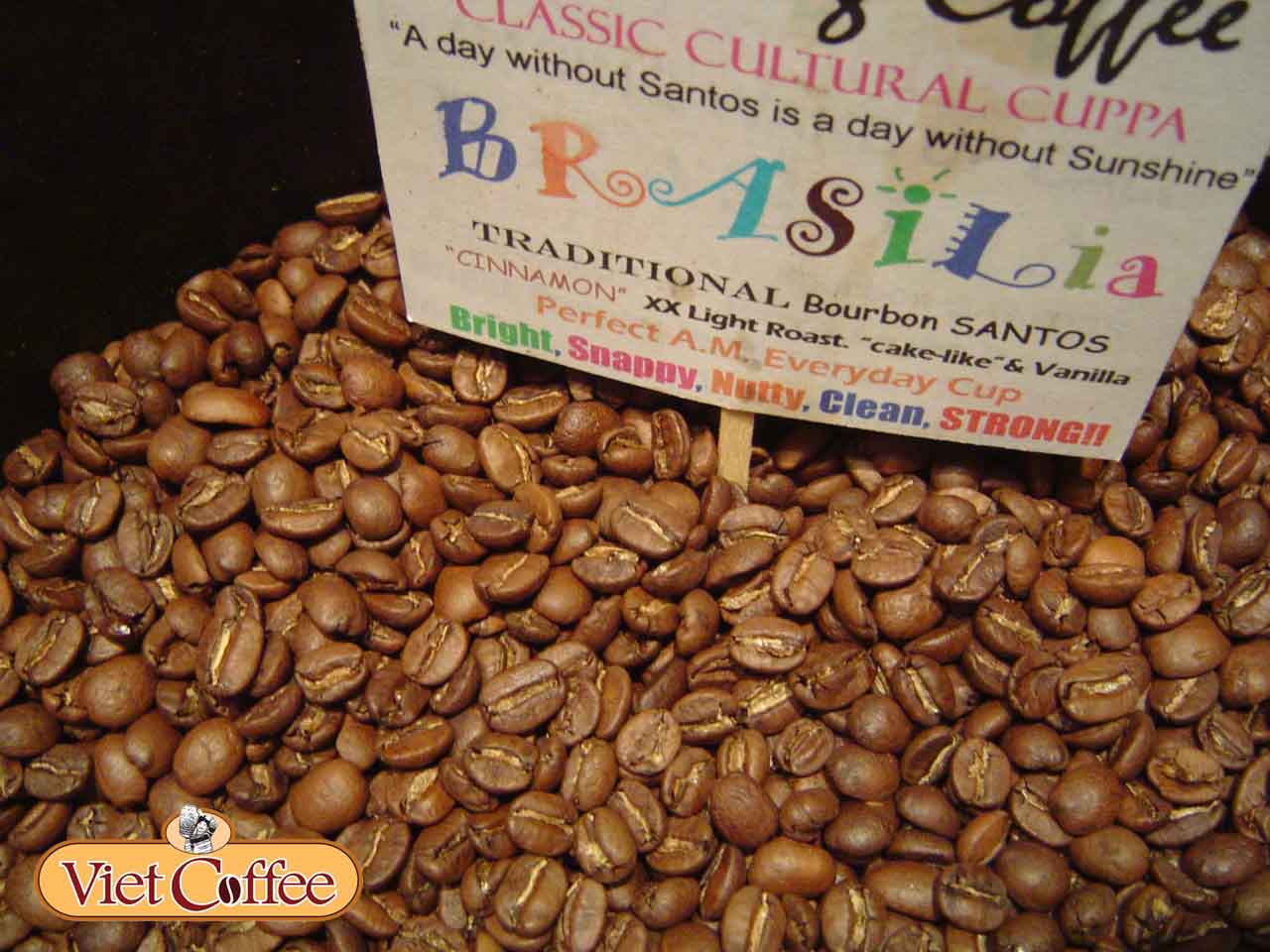 Cà phê Bourbon Santos Brazil